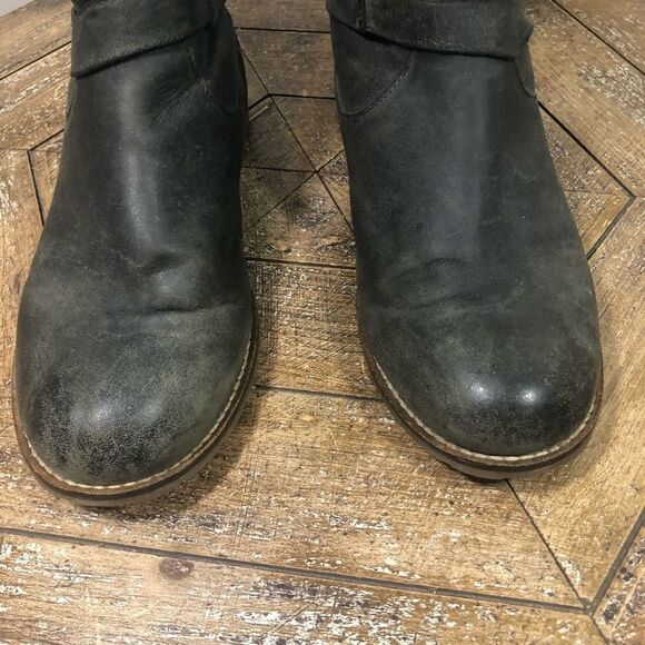 Soft Leather Biker Moto Ankle Boots Women’s Size 7 - Picture 7 of 9